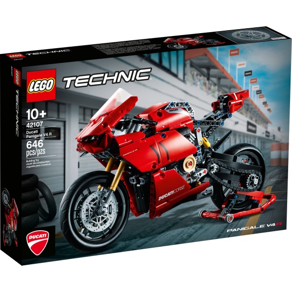 Lego Technic Ducati Panigale V4 R 10 Ani+ 646 Piese 42107